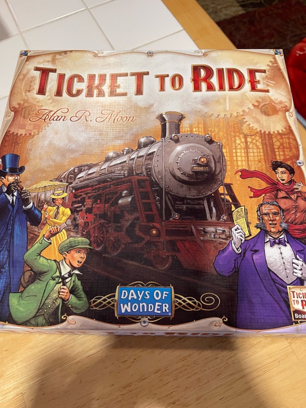 Days of Wonder Ticket to Ride Board Game - Red and Brown Artwork